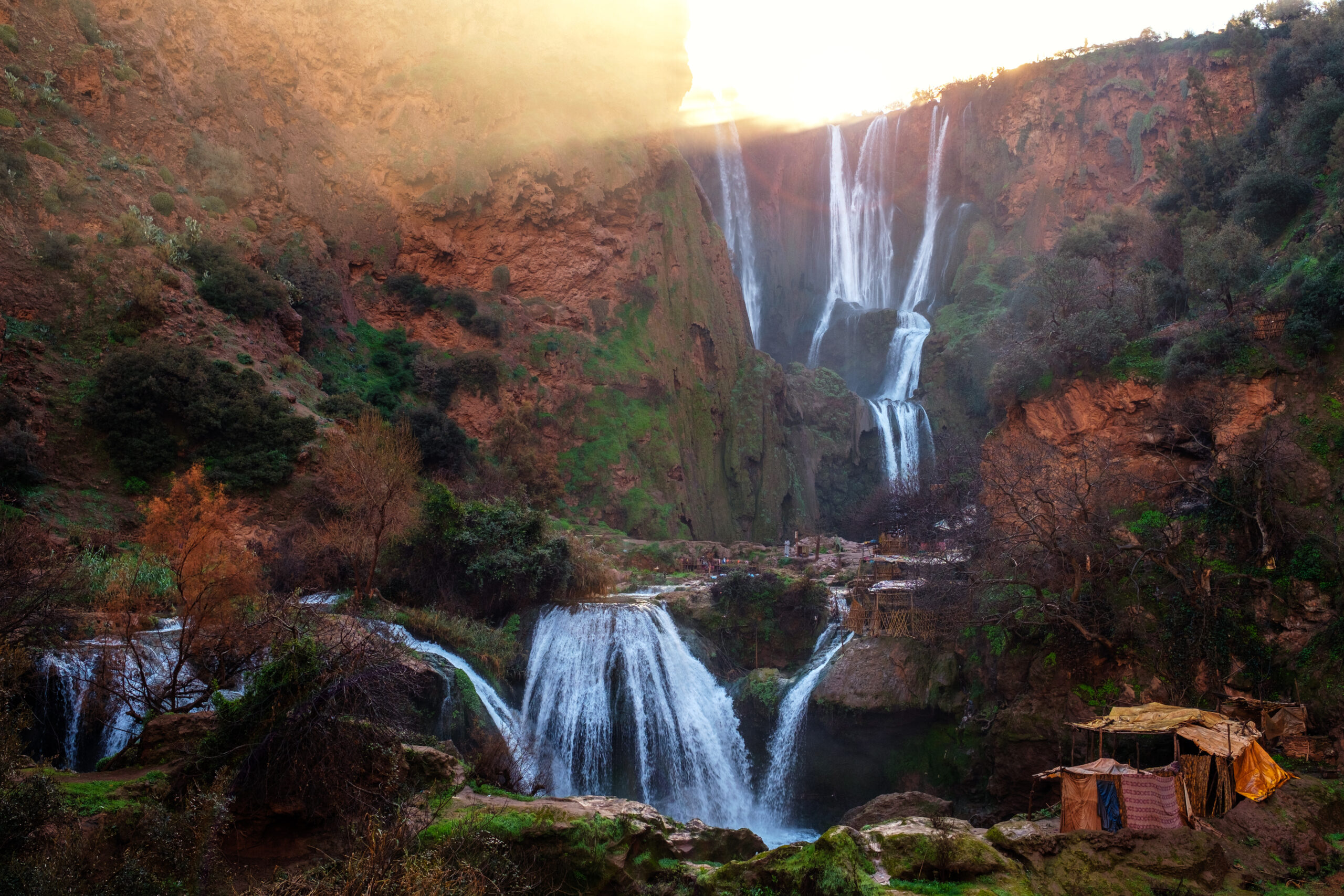 Berber village near Ouzoud waterfall in Morocco.